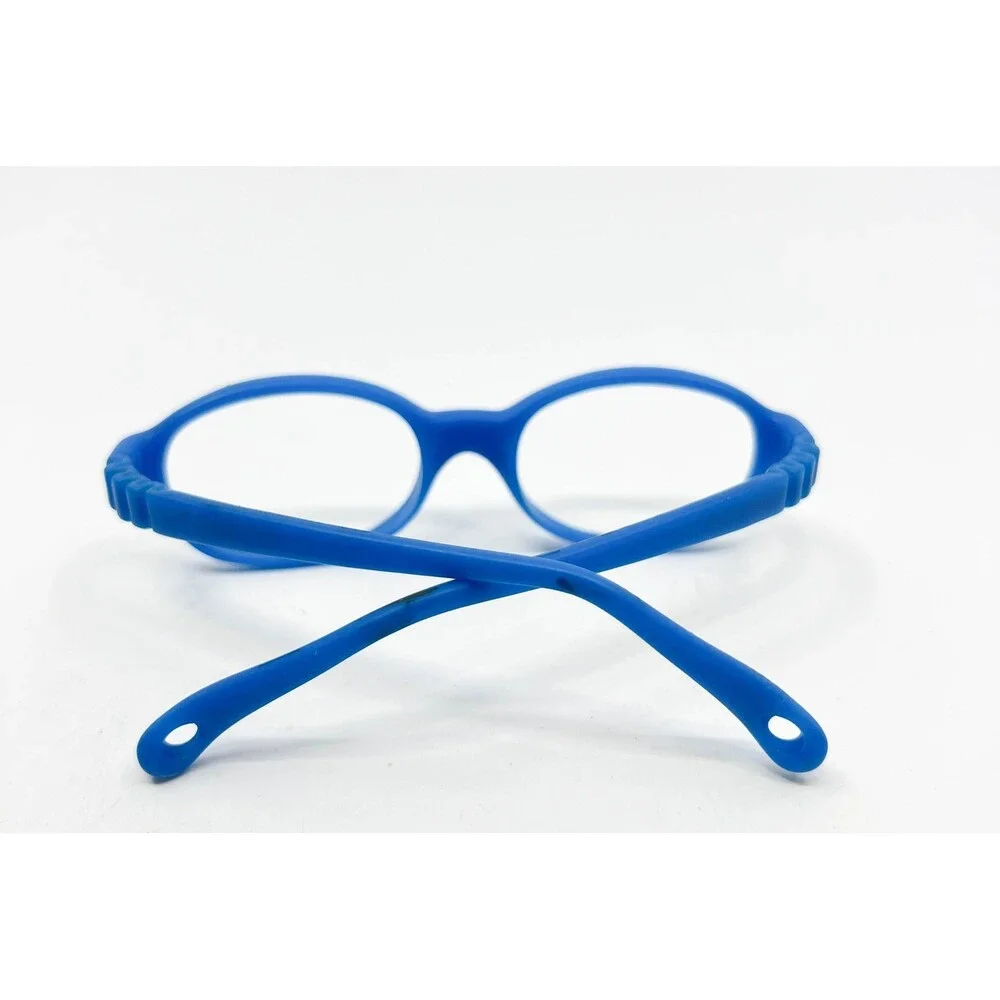 Miraflex Baby 1 Eyeglass Frames Kids Blue Oval Flexible 42-15-120